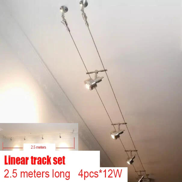 12V Steel Wire Track Spotlights for Commercial and Decorative Lighting 12W Suit / 3000K / 12V ceiling light