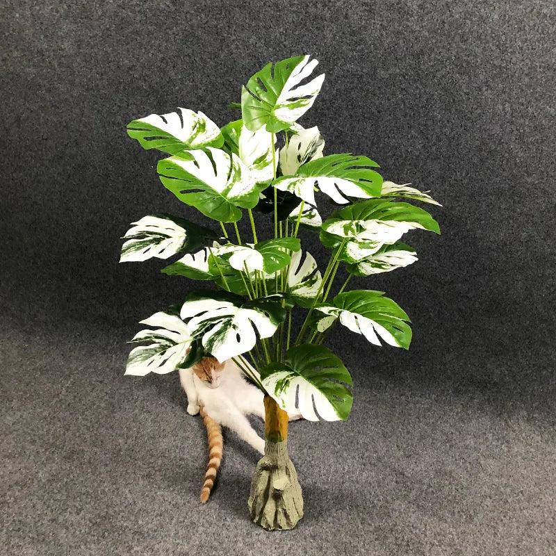 Dlight Decor White Monstera Palm for Bold Floor Styling