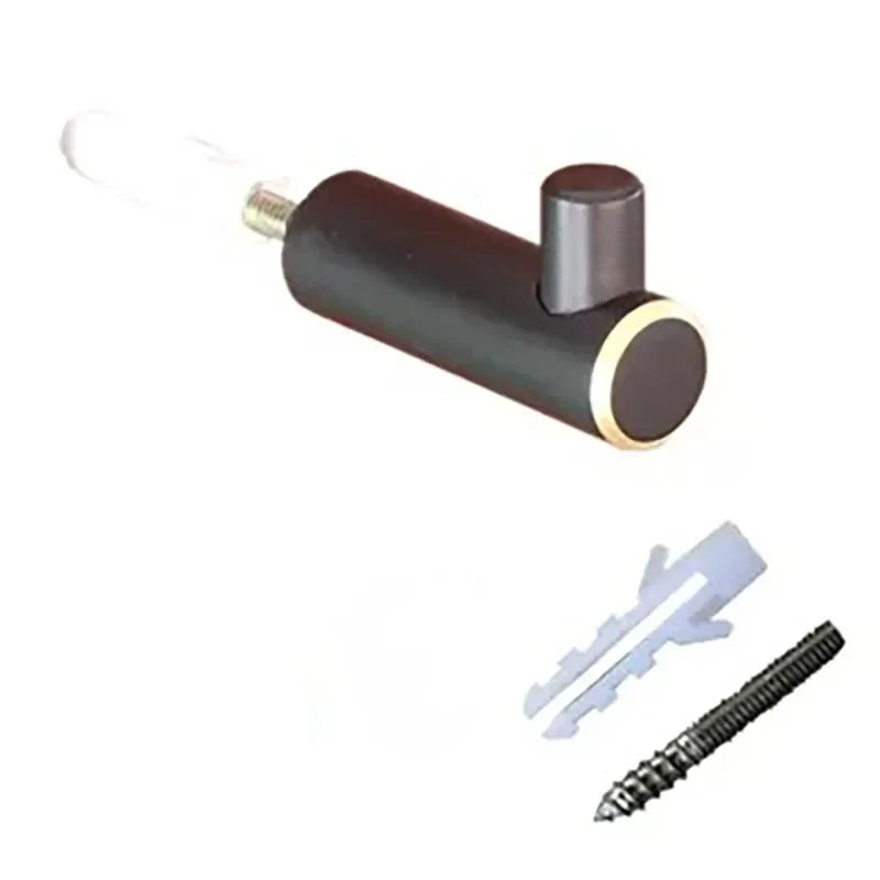 Brass Wall Hook – Gold and Black Towel Hanger for Bathroom Kitchen and Bedroom Storage black with gold wall Hook