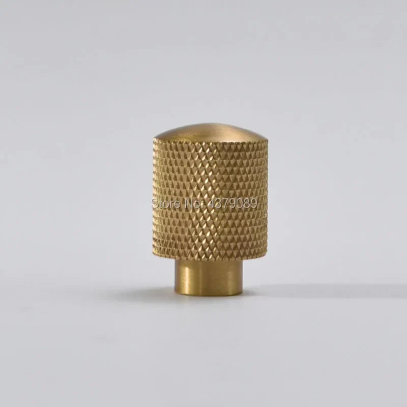 Mesh Pattern Brass Cabinet Knobs – Knurled Drawer Handles and Furniture Door Pulls 1 piece / 20x30x12mm Knobs