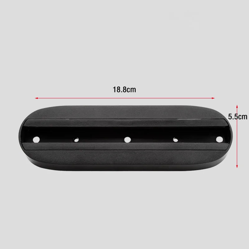 Led Track Light Rails 0.5M 2 Wire 3 Wire Connector Jointer Led Rail For Store Home Spotlight Lighting 18.8cm oval