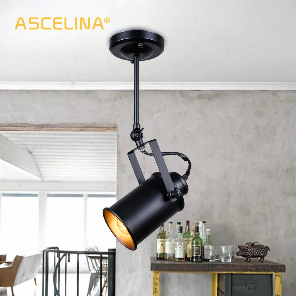 Vintage Industrial Spotlight Pendant Light – product view 2
