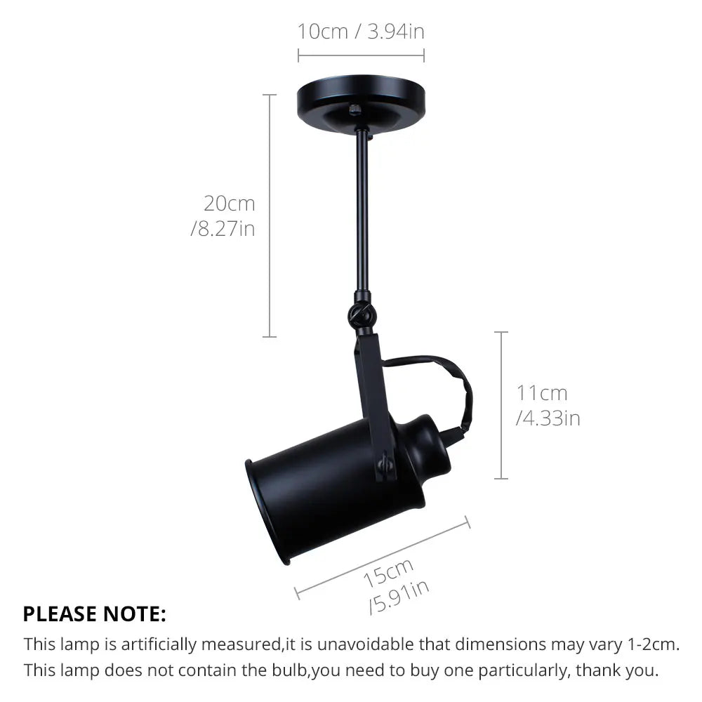 Vintage Industrial Spotlight Pendant Light – product view 4