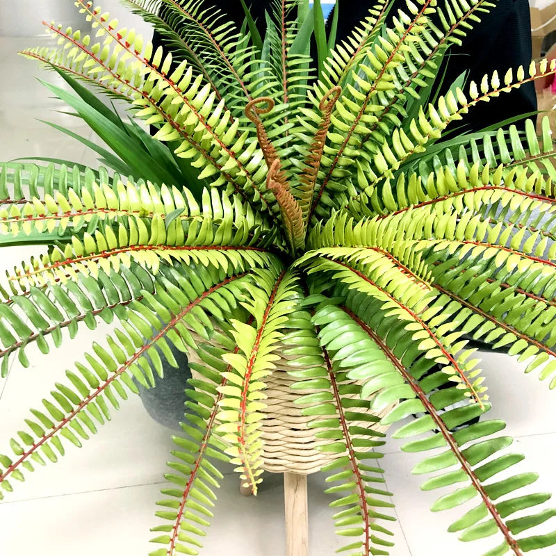 Dlight Decor 65cm Tropical Persian Palm Fern with Hanging Leaves
