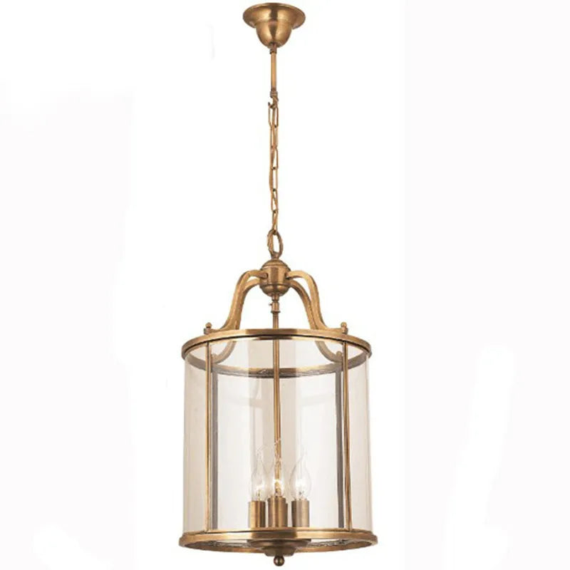 Vintage Copper Birdcage Chandelier shown as statement pendant lighting