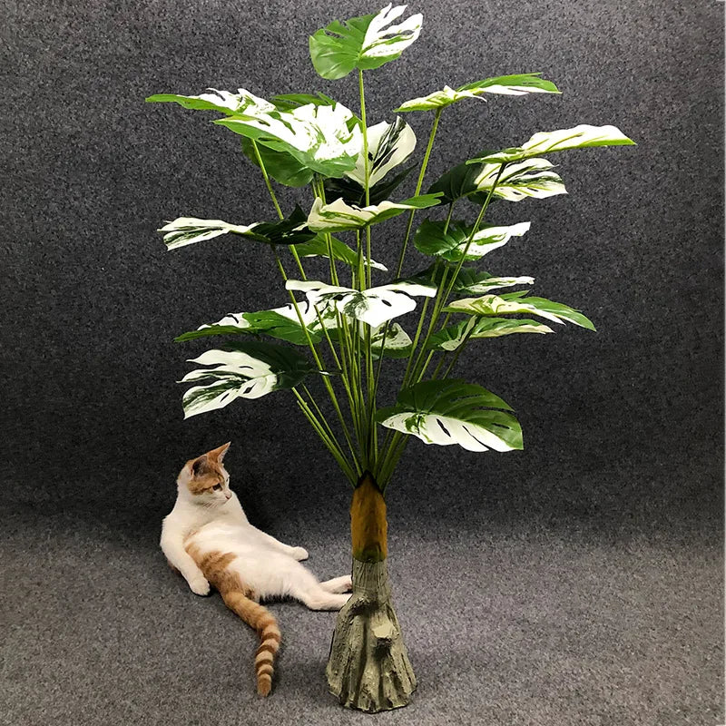 Dlight Decor White Monstera Palm for Bold Floor Styling
