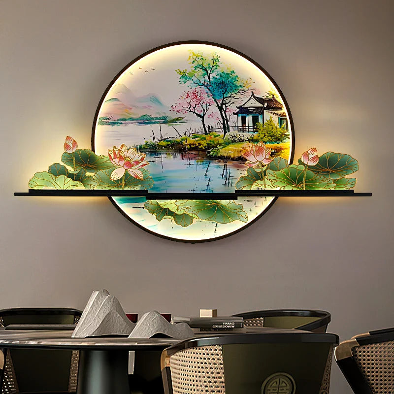 Dlight Decor Artistic Landscape Wall Glow Lamp Wall Art