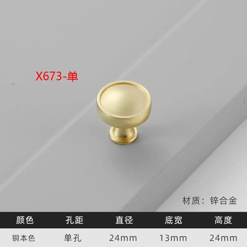 Modern Gold Kitchen Cupboard Drawer Handles – Chinese Style Decorative Knobs X673 Handles