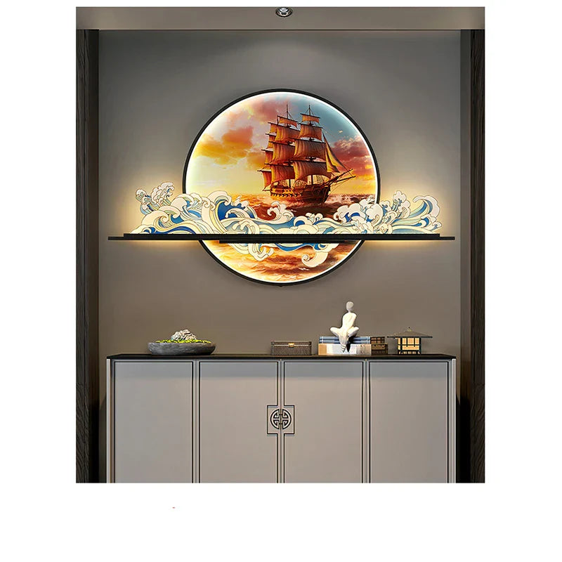 Dlight Decor Artistic Landscape Wall Glow Lamp Wall Art