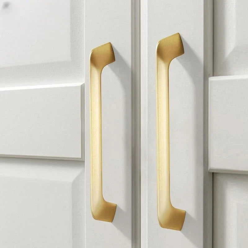 Modern Zinc Alloy Cabinet Handles - Kitchen Drawer Knobs for Wardrobes and Furniture Handles