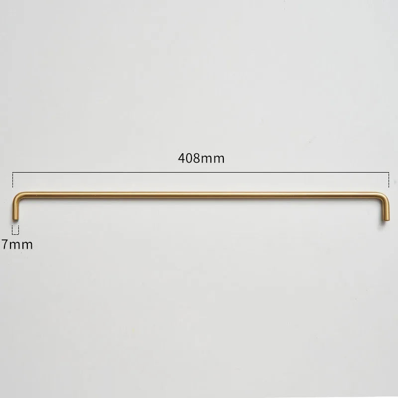 Modern Brass Furniture Bar Handles – Stylish Cabinet Pulls and Towel Bars (7mm Solid Brass) 2007-A408 Handles