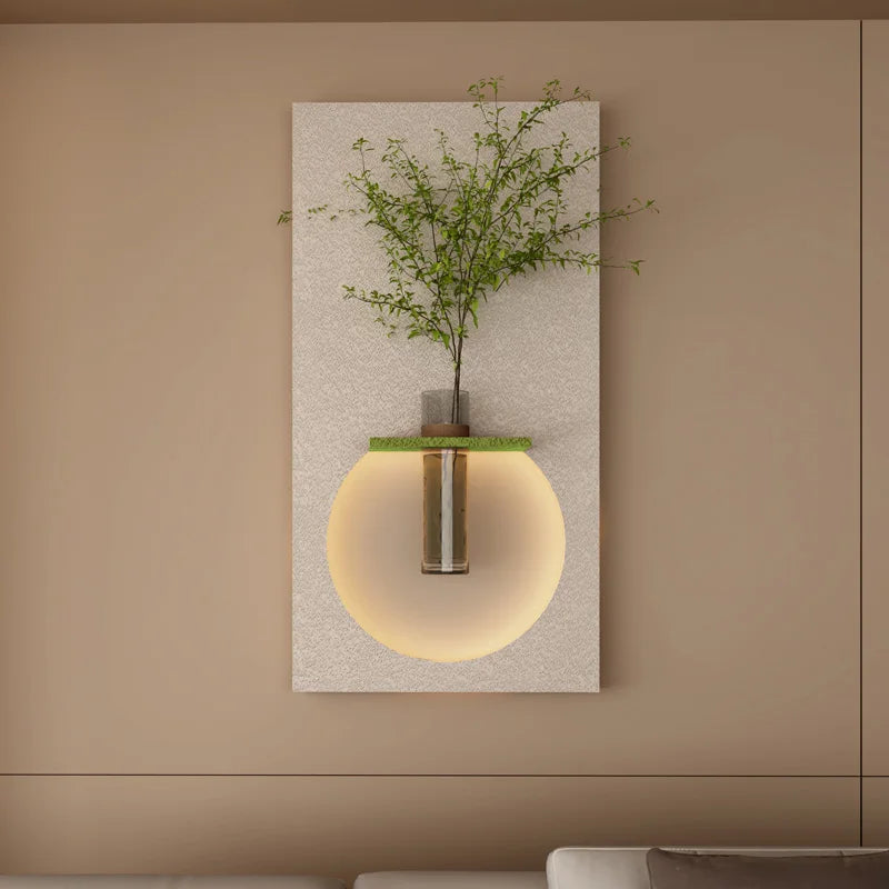 Dlight Decor Sandstone Vase Wall Lamp for Hallways Wall Art