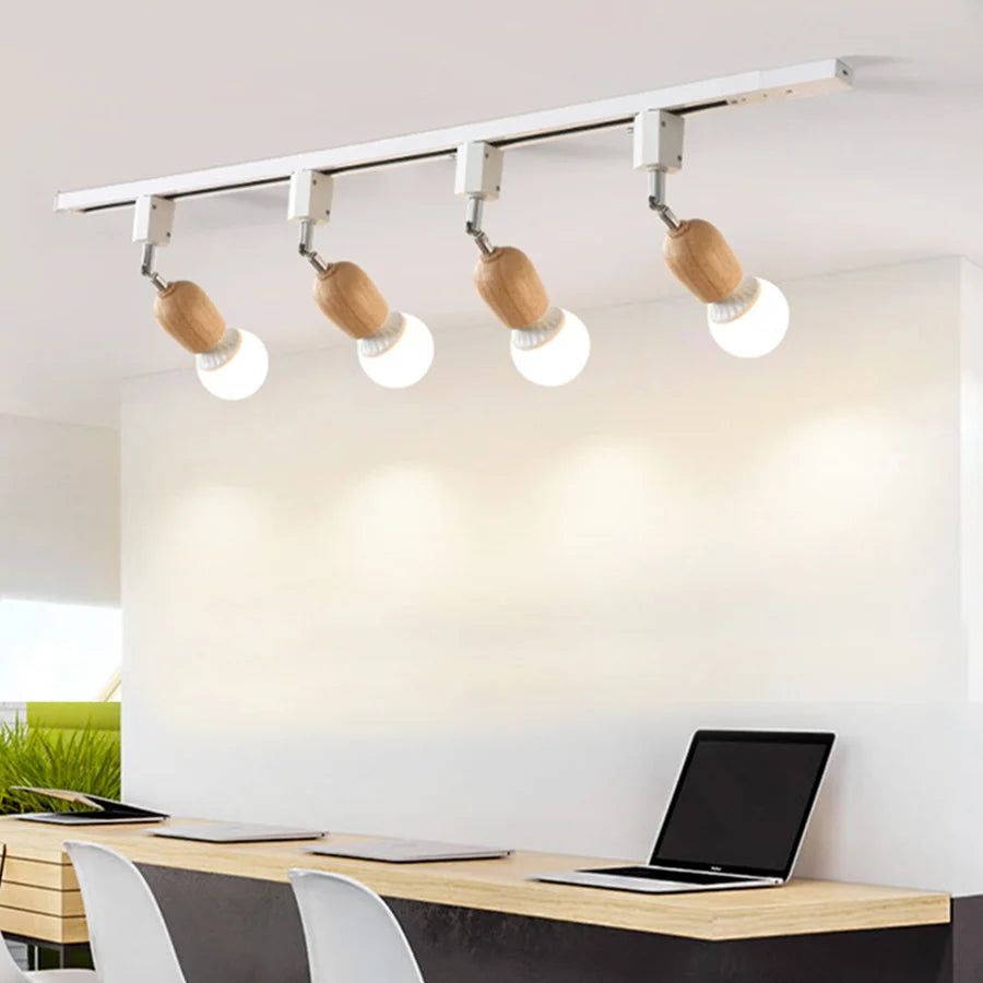 Nordic Rail Track Ceiling Spotlight for Cafes Stores and Restaurants ceiling light