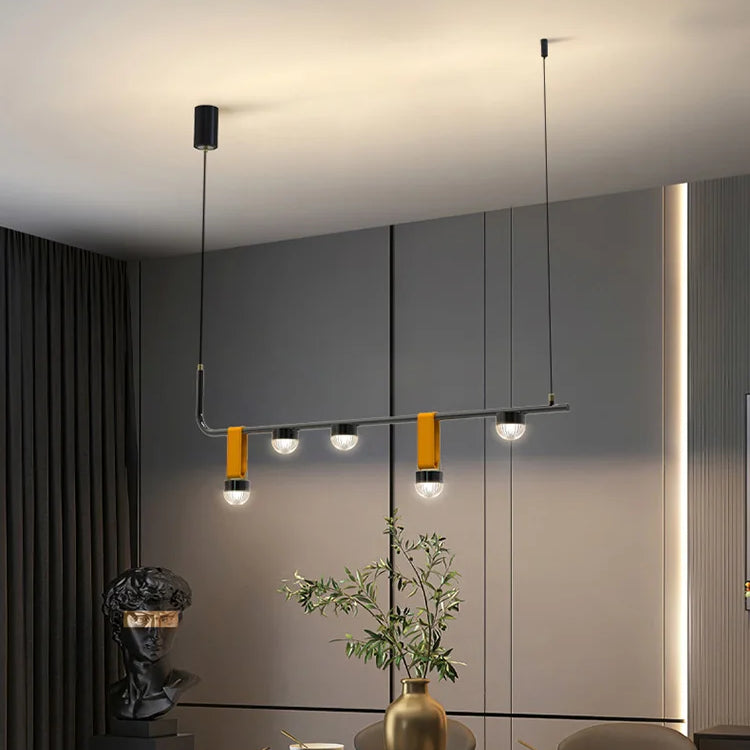 Modern Led Leather Chandelier - Nordic Pendant Light For Dining Room Kitchen Island And Ceiling