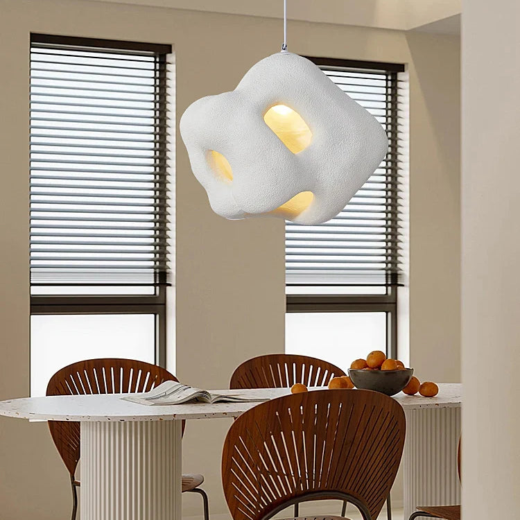 Nordic Wabi Sabi E27 Chandelier Light - Minimalist Led Home Decor Suspension Lamp For Cafes