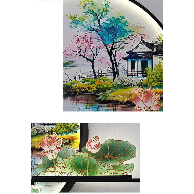 Dlight Decor Artistic Landscape Wall Glow Lamp Wall Art