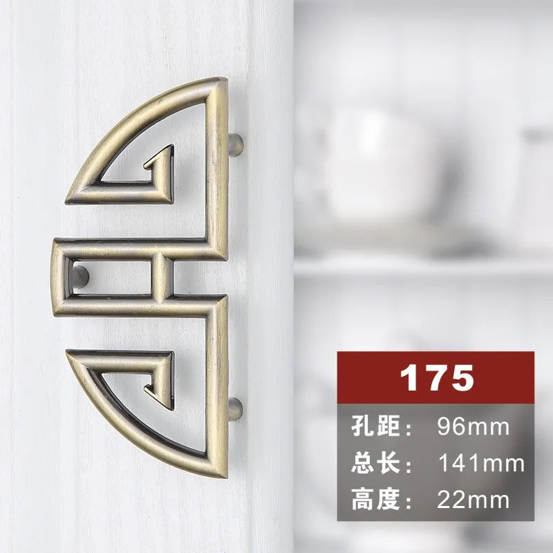 Antique Bronze Cabinet Knobs and Handles – Vintage Furniture Hardware 175 96mm Handles