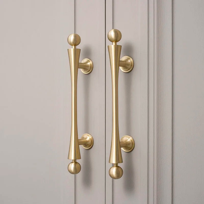 Gold Brass Cabinet Handles – Furniture Bar Pulls and Wardrobe Knobs for Kitchen Doors Handles