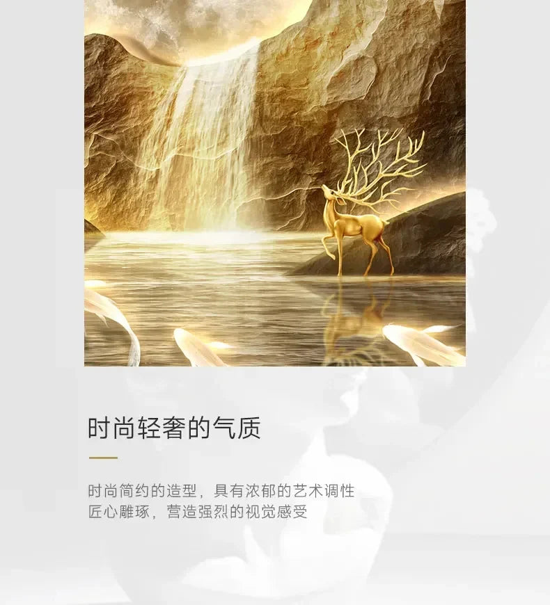 Dlight Decor Nordic Silent LED Wall Clock Light Wall Art