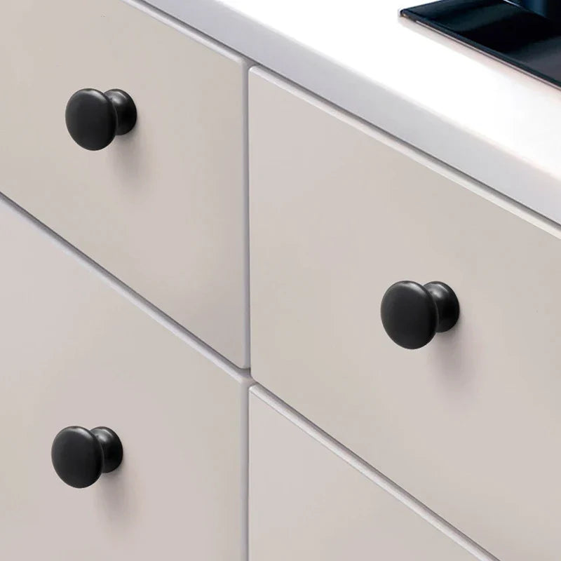 Modern Zinc Alloy Drawer Knobs - Single Hole Cabinet Handles for Dresser and Shoe Cabinets Knobs