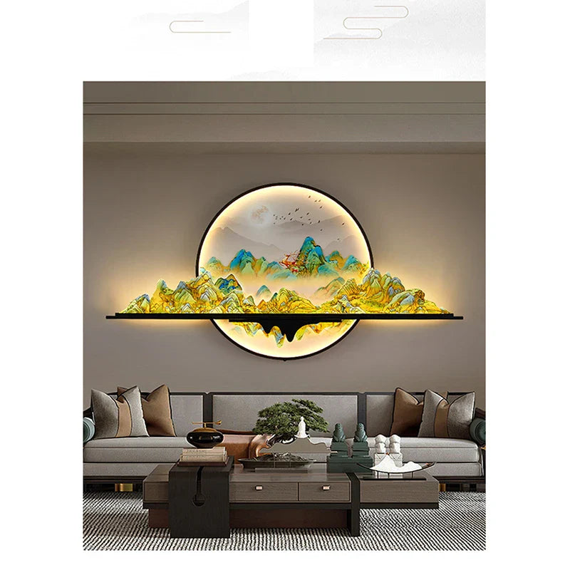 Dlight Decor Artistic Landscape Wall Glow Lamp Wall Art