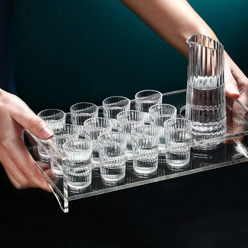 Dlight Decor 12pc Mini Shot Glass Set 20ml Clear Style 20ml / 12pcs Glass