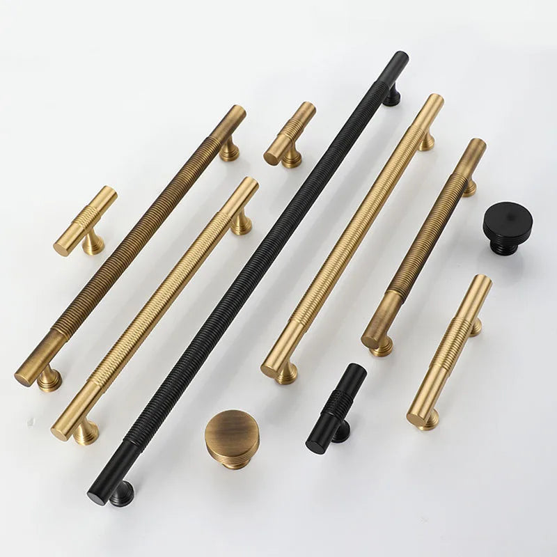 Brass Handles – Gold Black Antique Cabinet Bar Handles and Drawer Knobs for Furniture Handles