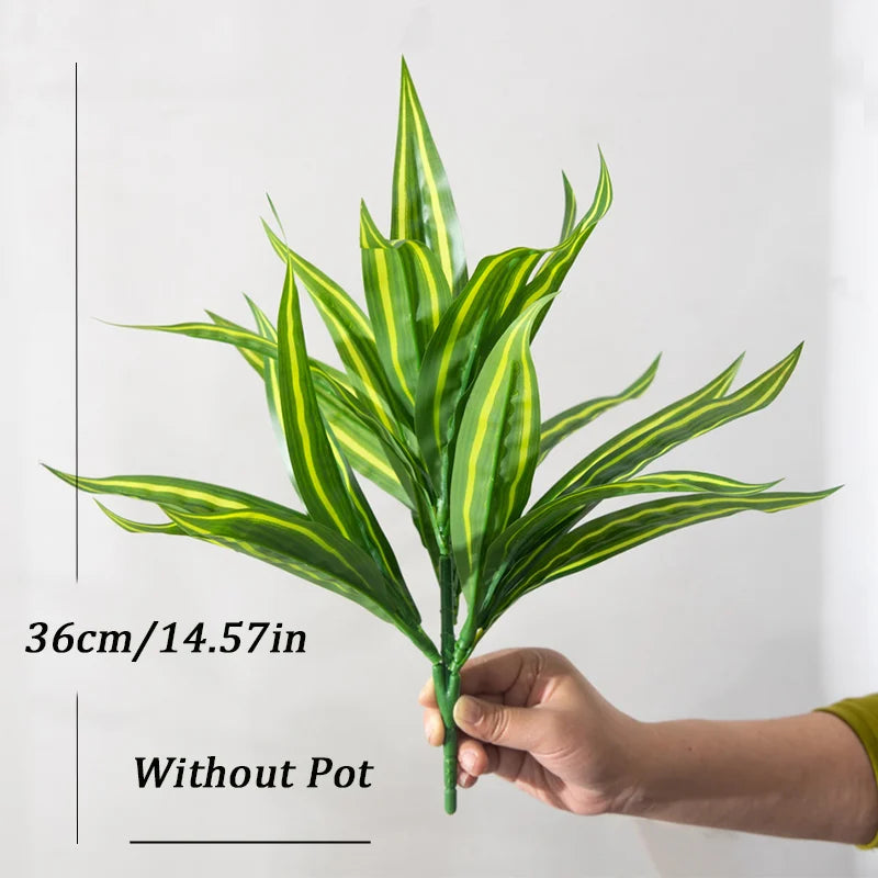 Dlight Decor Aloe Leaf Plant for Fresh Indoor Outdoor Style A