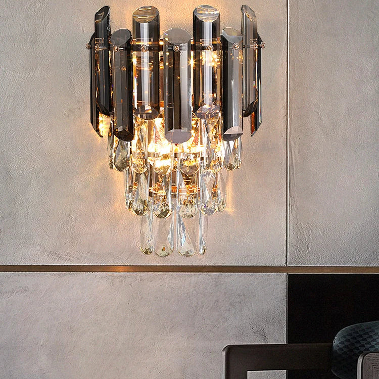 Stella - Crystal New Indoor Decorative Modern Led Wall Lamps For Bedroom Bedside Living Study Room