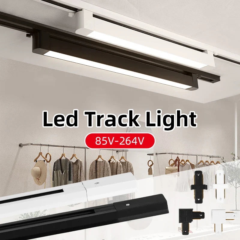 Rail Floodlight LED Clothing Store Track Light Kitchen Balcony Studio Whole Set Led Spot Lamp Home Modern Decoration