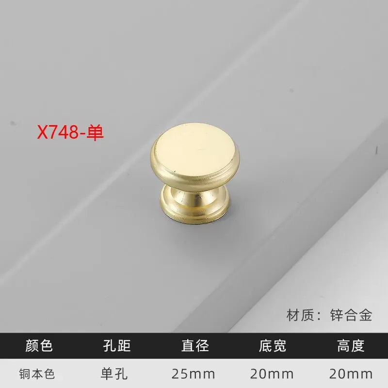 Modern Gold Kitchen Cupboard Drawer Handles – Chinese Style Decorative Knobs X748- Handles