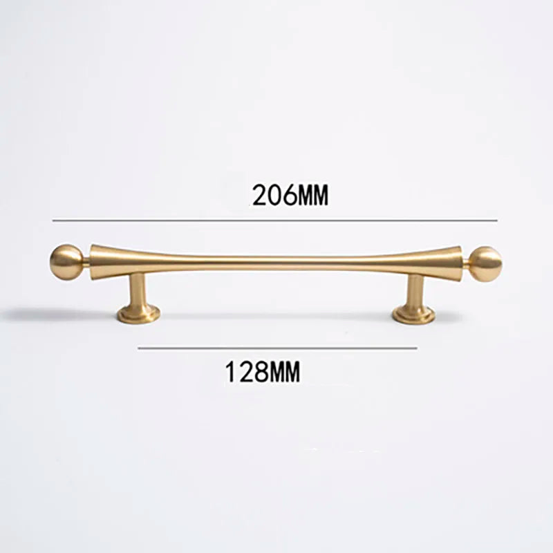 Gold Brass Cabinet Handles – Furniture Bar Pulls and Wardrobe Knobs for Kitchen Doors TS2011-206 Handles