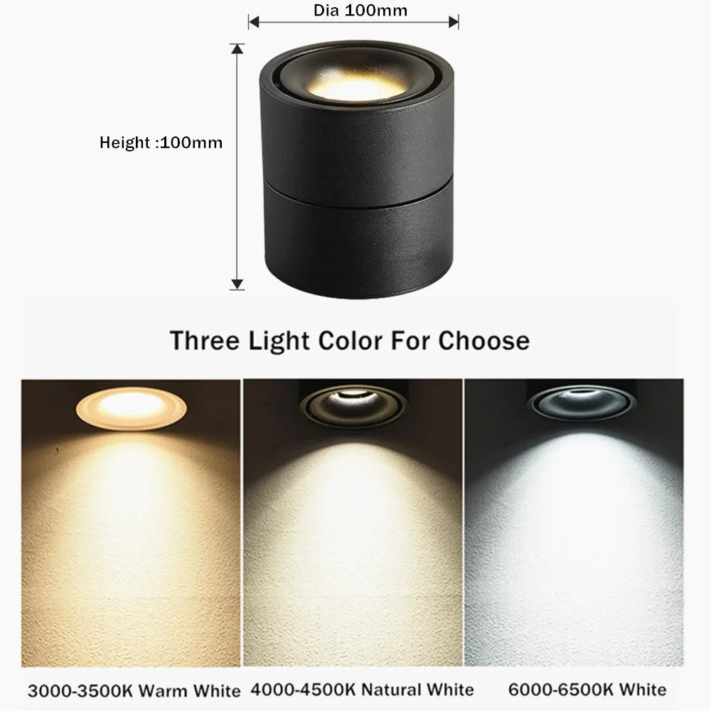 LED Track Light - 15W/12W/10W Spotlights for Bedrooms Shops and Corridors ceiling light