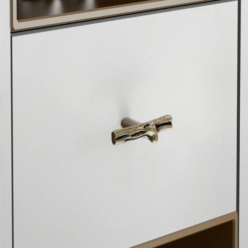 Antique Tree Pole Kitchen Drawer Handles - Zinc Alloy Cabinet Knobs in Bronze Gold and Black Handles