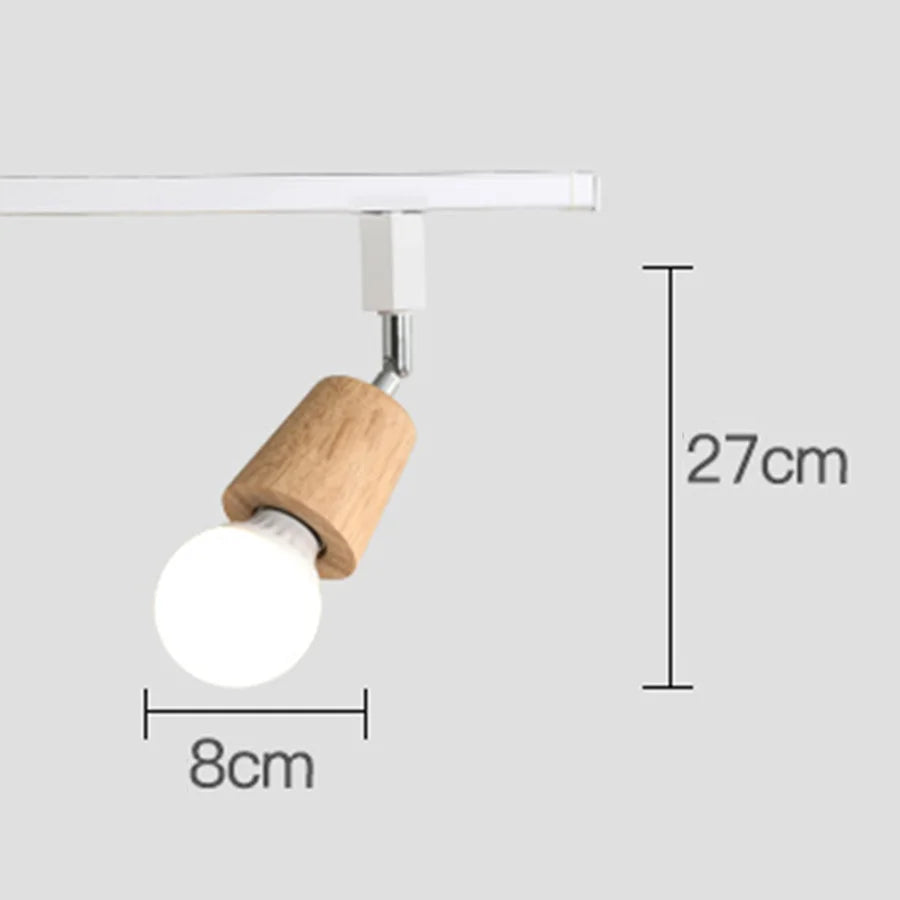 Nordic Rail Track Ceiling Spotlight for Cafes Stores and Restaurants ceiling light