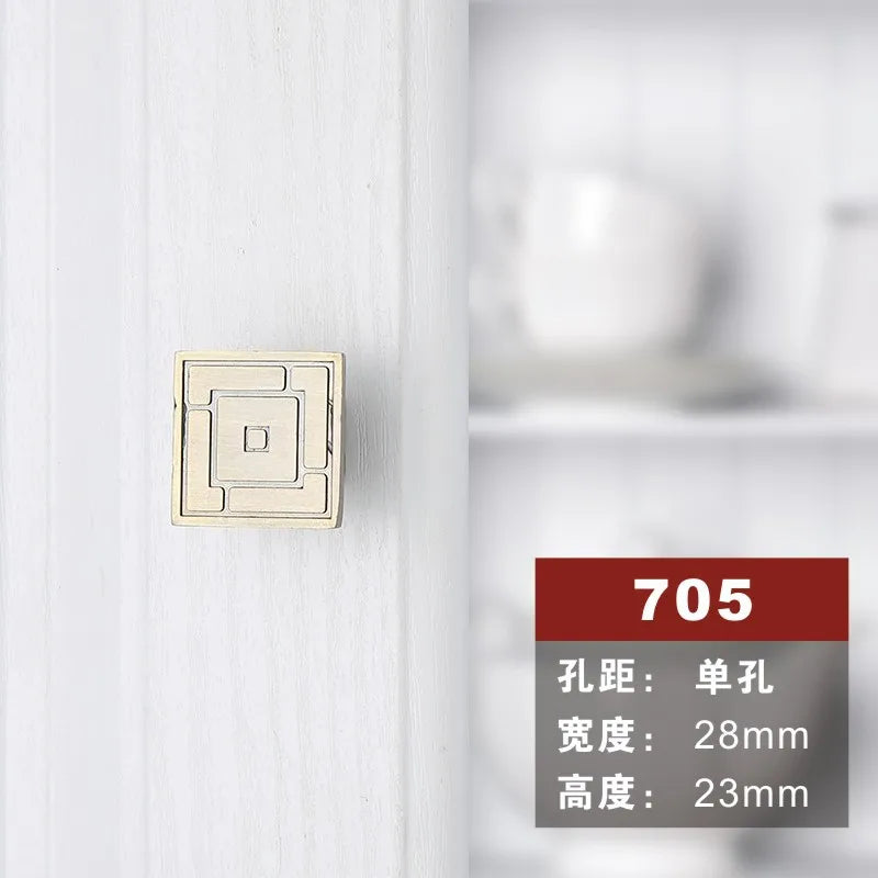 Antique Bronze Cabinet Knobs and Handles – Vintage Furniture Hardware 705 single hole Handles