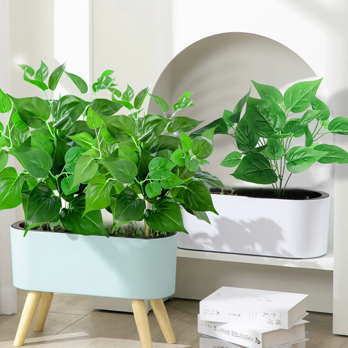 Dlight Decor 50cm Scindapsus Green Plant for Indoor Floor Display