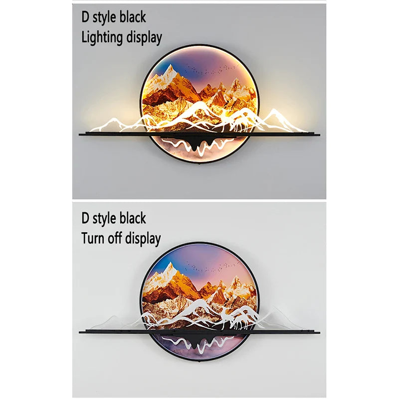 Dlight Decor Artistic Landscape Wall Glow Lamp Wall Art