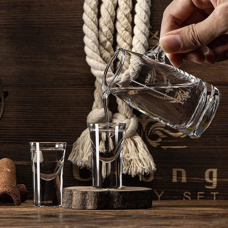 Dlight Decor 6pc 15ml Shot Glass Set – Thick Bottom Mini Liquor Cups 6pcs / 15ml