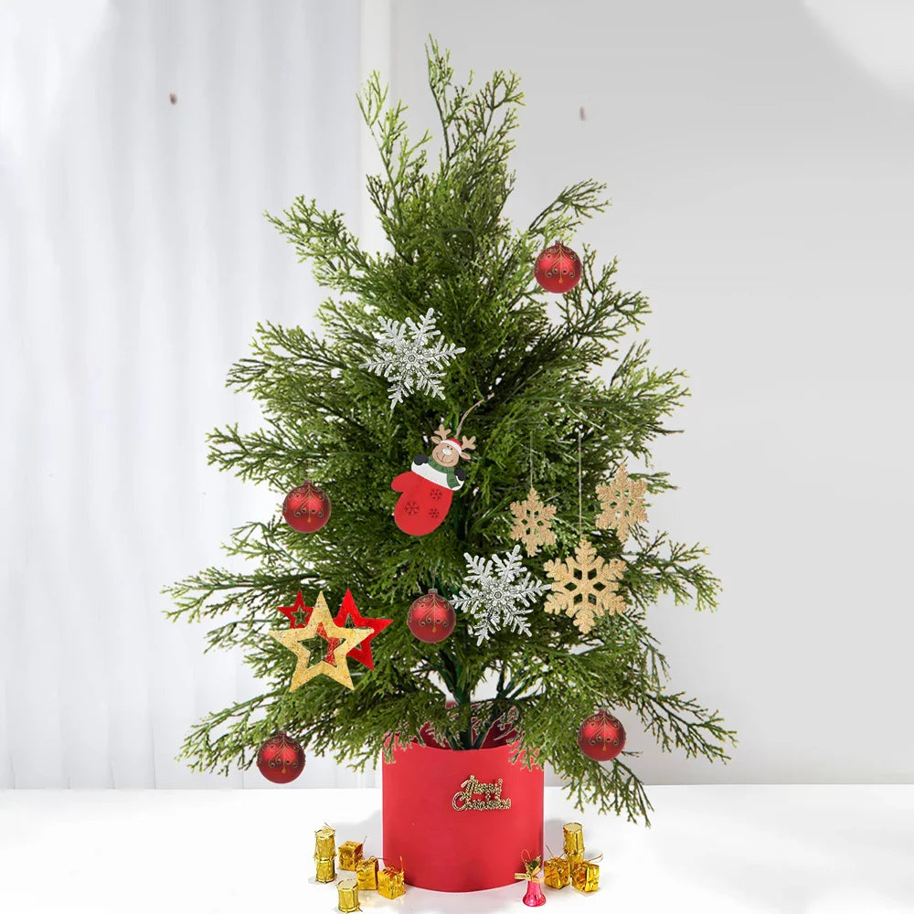Dlight Decor 50cm Christmas Pine Tree with Realistic Cedar Branch