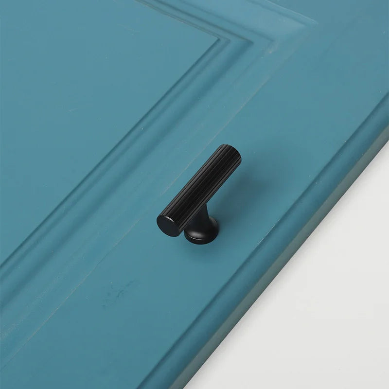 Black Vertical Line Brass Furniture Handles – Cabinet Drawer Knobs and Wardrobe Pulls Handles
