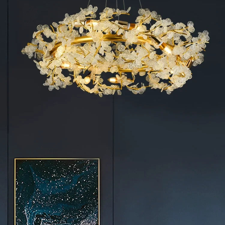 Elegant French Luxury Chandeliers - Postmodern Villa Living Room Lights With Creative Branch