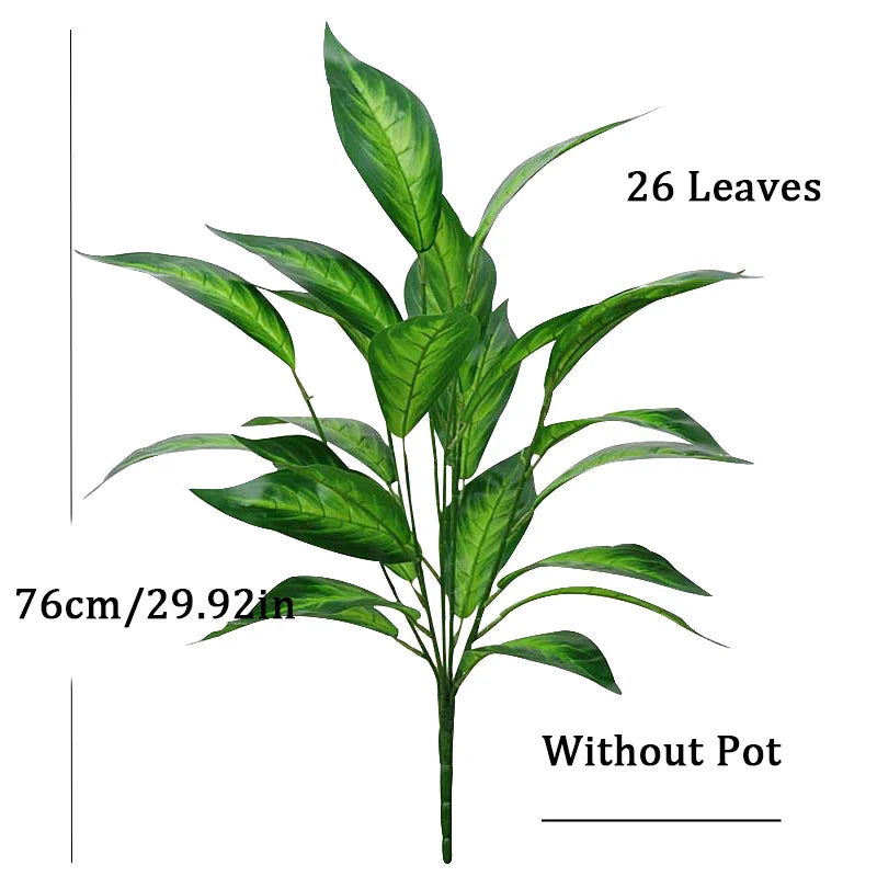 Dlight Decor 76cm Tropical Magnolia Palm Branch with 26 Leaves 76cm 26toubailianye