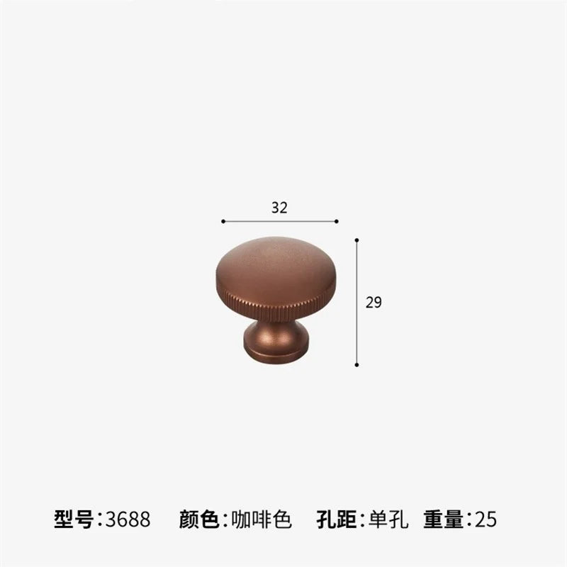 Dual tone Long Kitchen Cabinet Handles – Multicolor Wardrobe and Drawer Knobs Brownsingle hole Handles