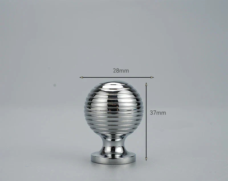 Chrome and Polished Gold Brass Furniture Handles – Modern Cabinet Drawer and Wardrobe Knobs BCK 28mm Handles