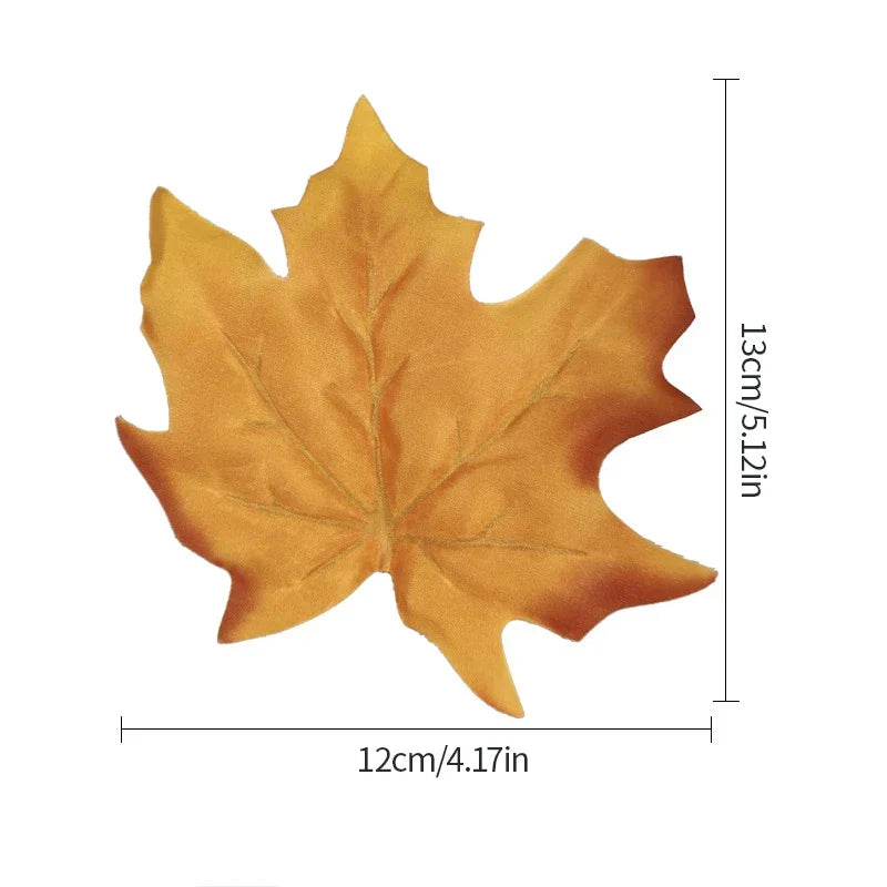 Dlight Decor 12pcs Autumn Maple Leaves for Christmas and Seasonal Decor C2