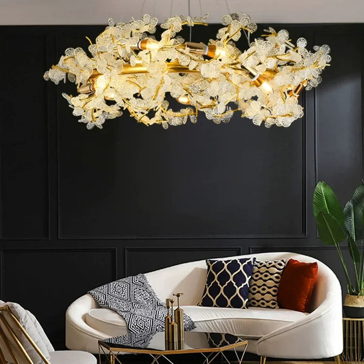 Elegant French Luxury Chandeliers - Postmodern Villa Living Room Lights With Creative Branch
