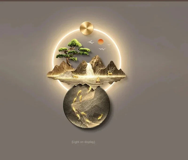 Dlight Decor 3D Wall Painting Light for Hallway Art A-wiring light / 74X100CM / CHINA|remote control|AU Plug Wall Art