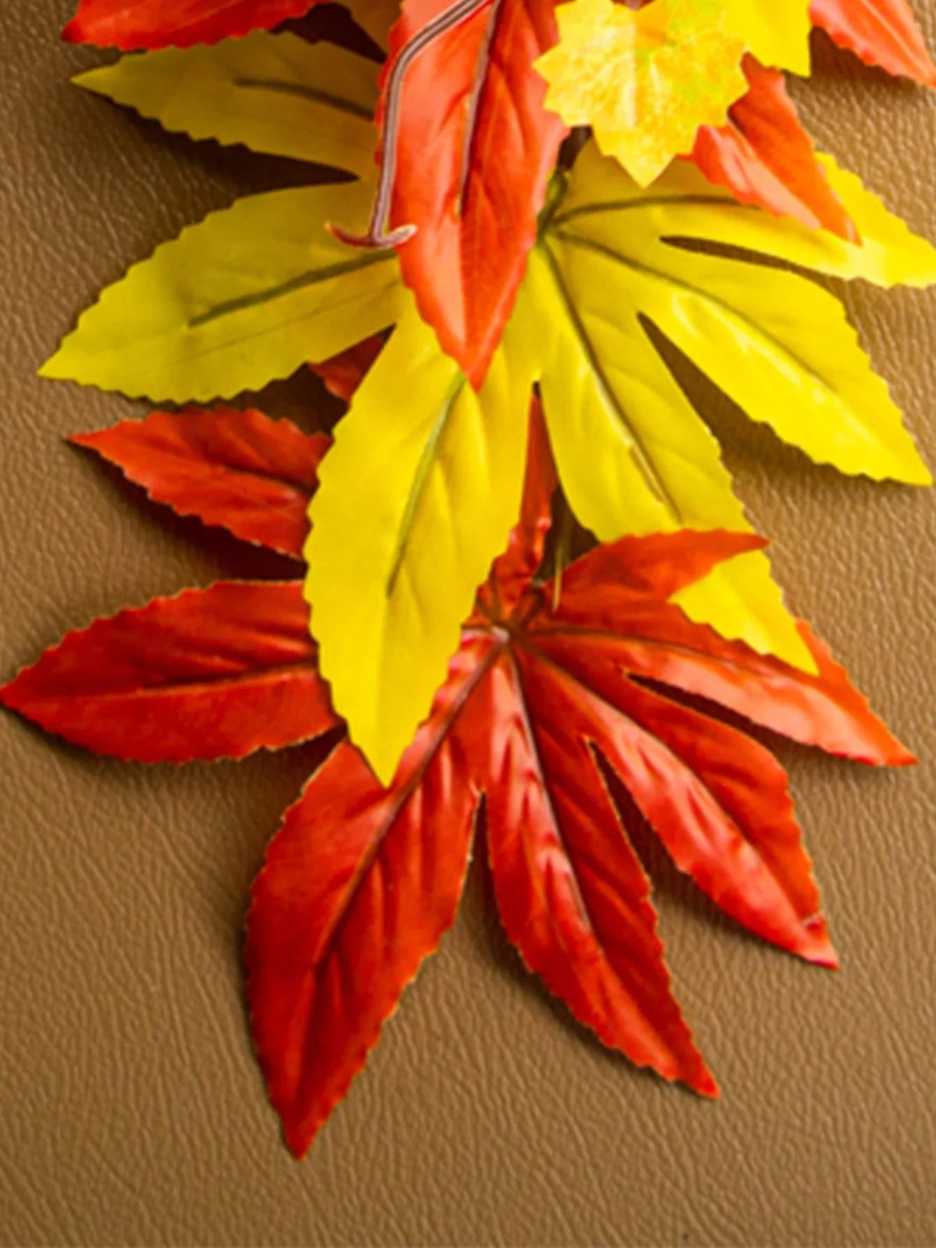Dlight Decor 200cm Fall Maple Leaf Garland for Autumn and Halloween Decor