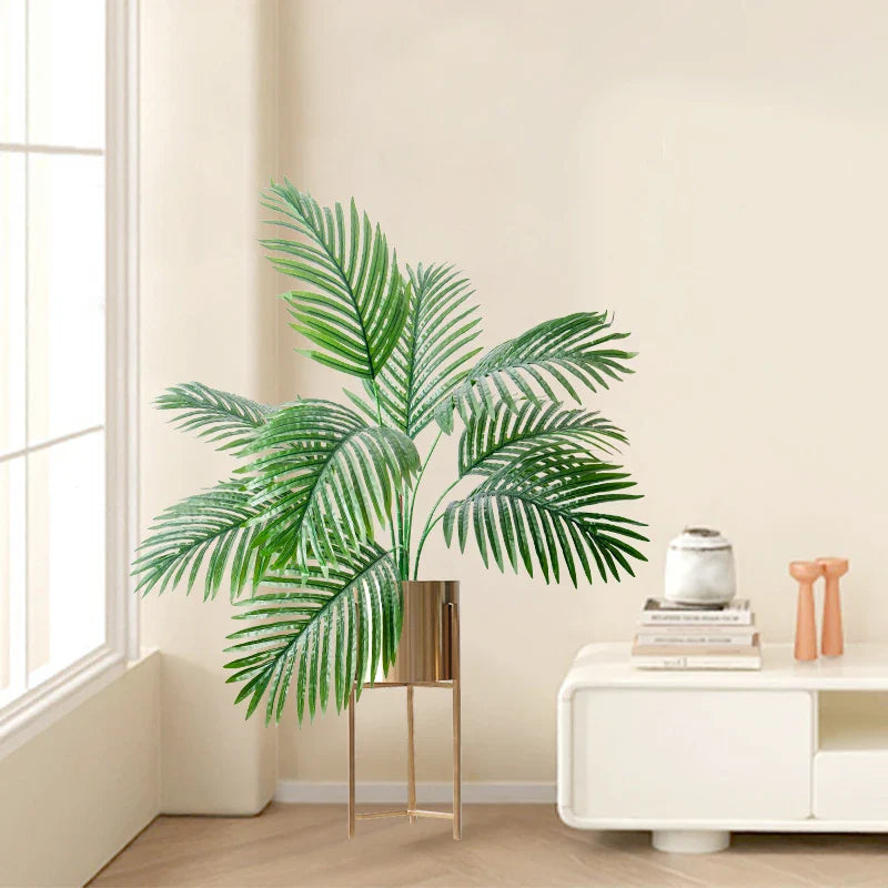 Dlight Decor 85cm Tropical Palm Banana Tree Branch with Monstera Leaves